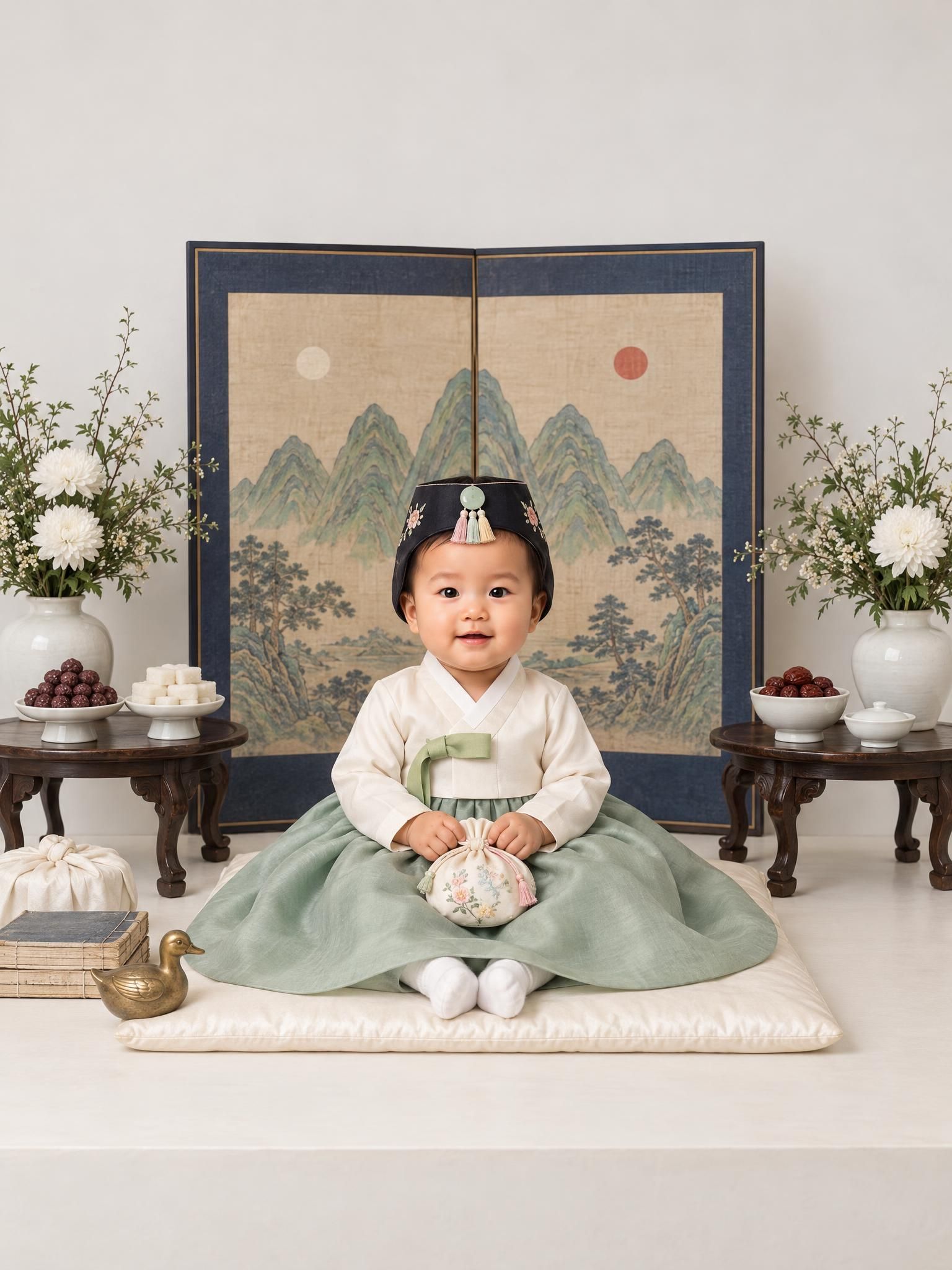 일월오봉도 돌상