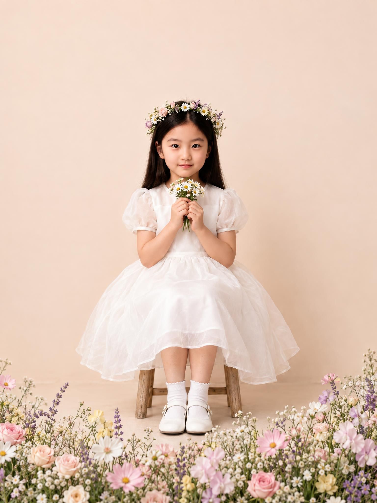 화관과 들꽃
